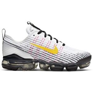 Nike Air VaporMax Flyknit 3 GS 'White Dynamic Yellow'‎ 5.5Y/W7.5 BQ5238-102